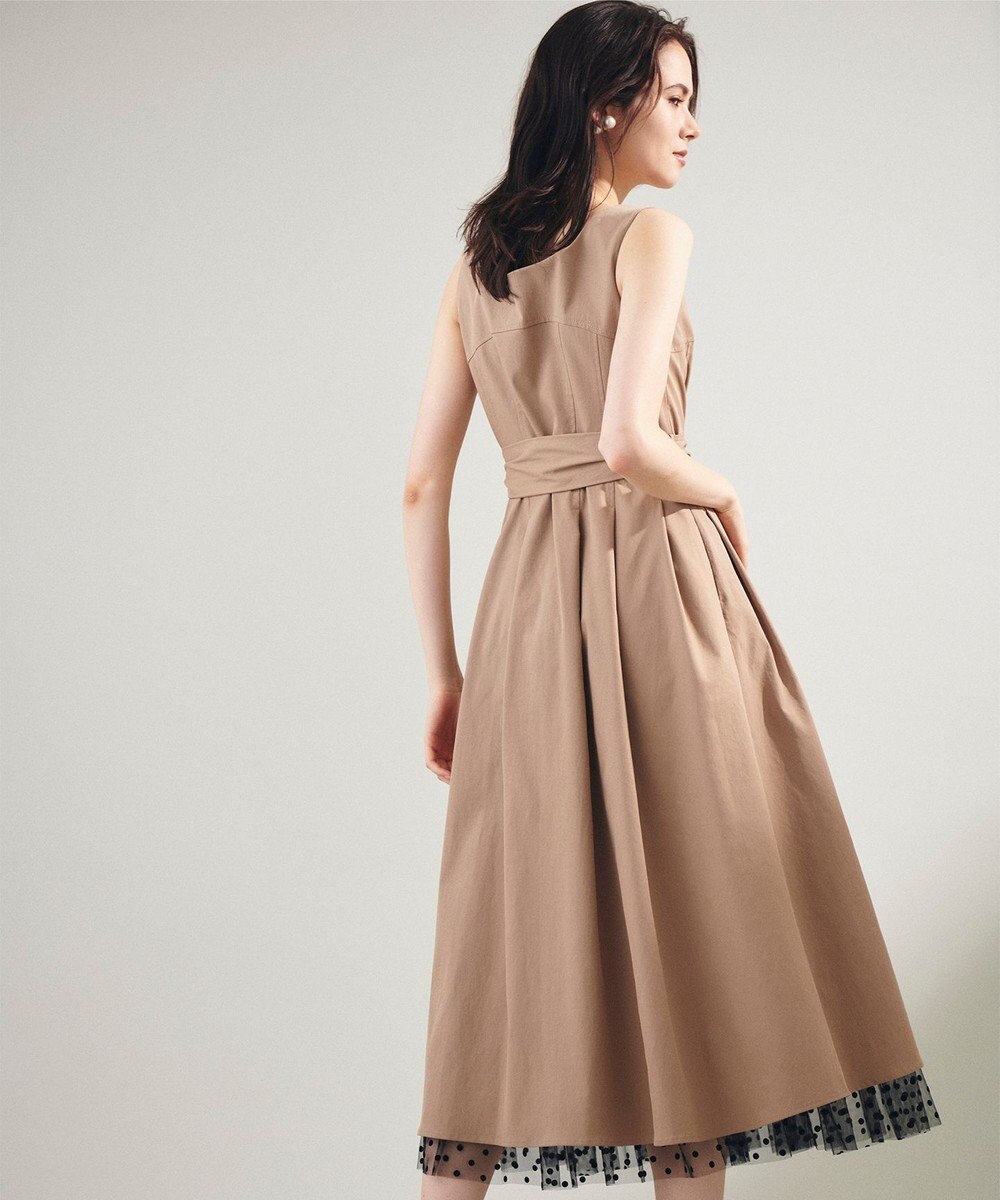 GRACE CONTINENTAL ジップディテールワンピース 