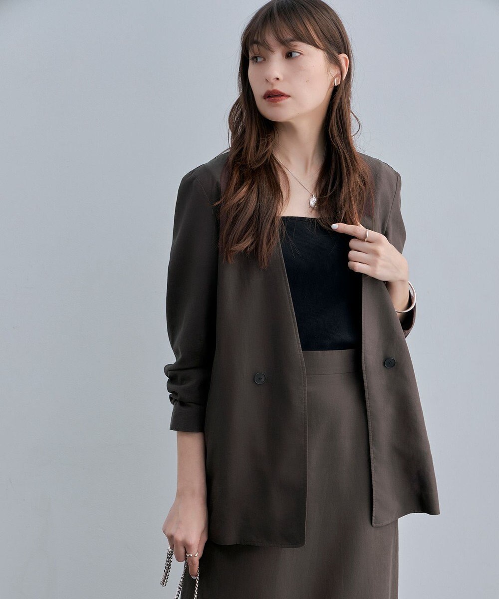 ICB 【新色追加・WEB限定カラーあり・洗える】ブロードステッチリブ タンクトップ 