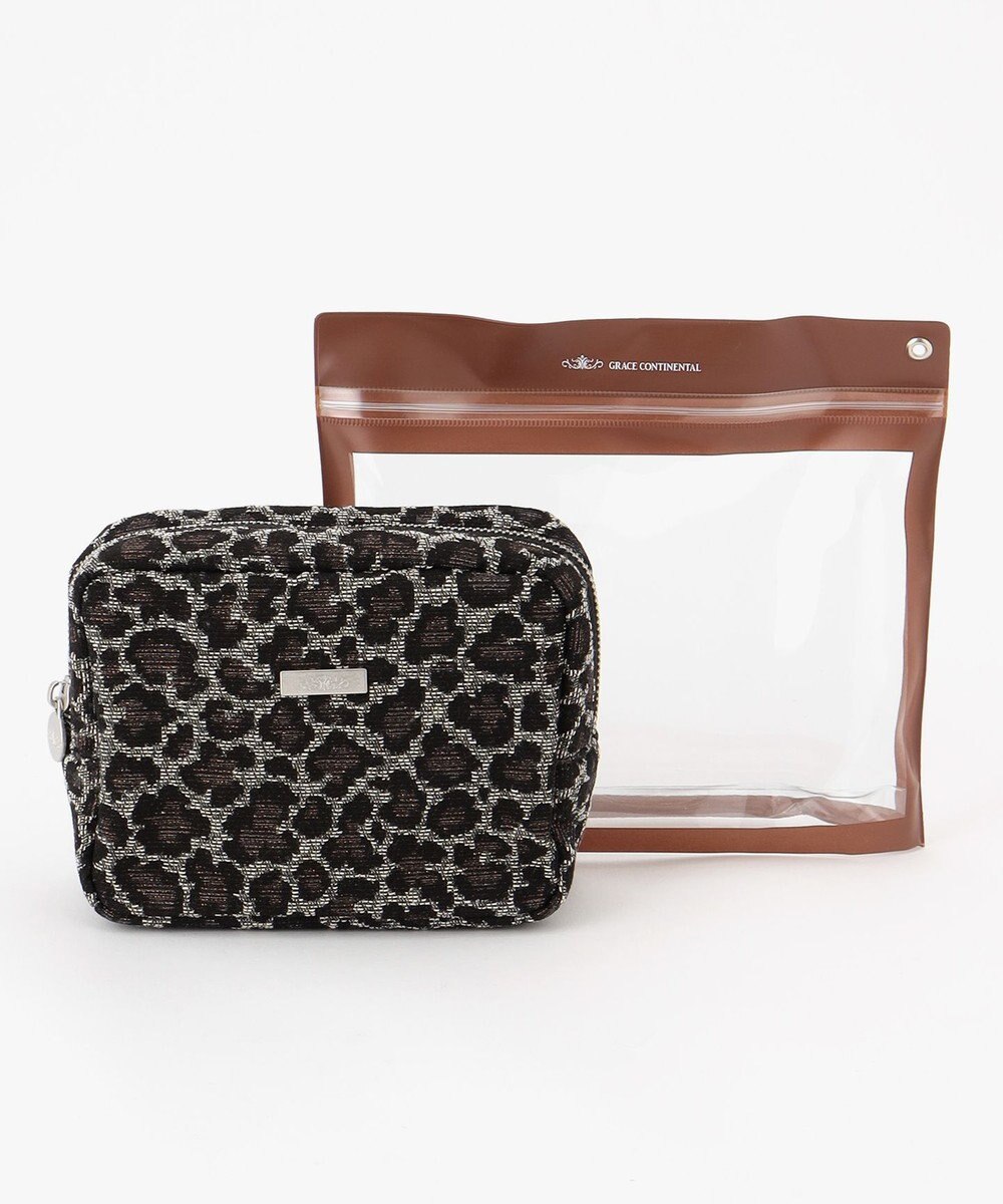 GRACE CONTINENTAL Fabricスクエアポーチ-AW 
