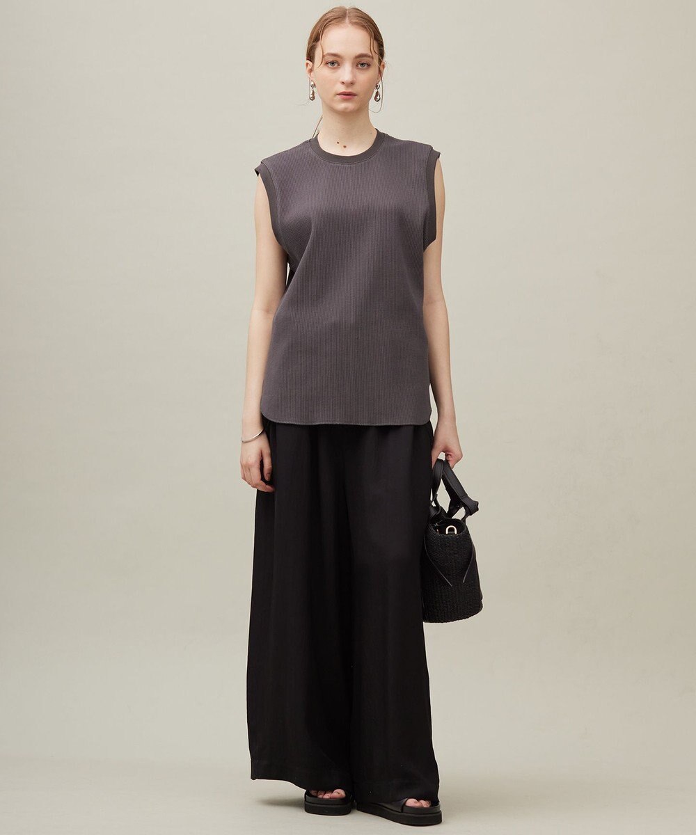 23区 【SACRA】アセテートブライトツイル サロペット 