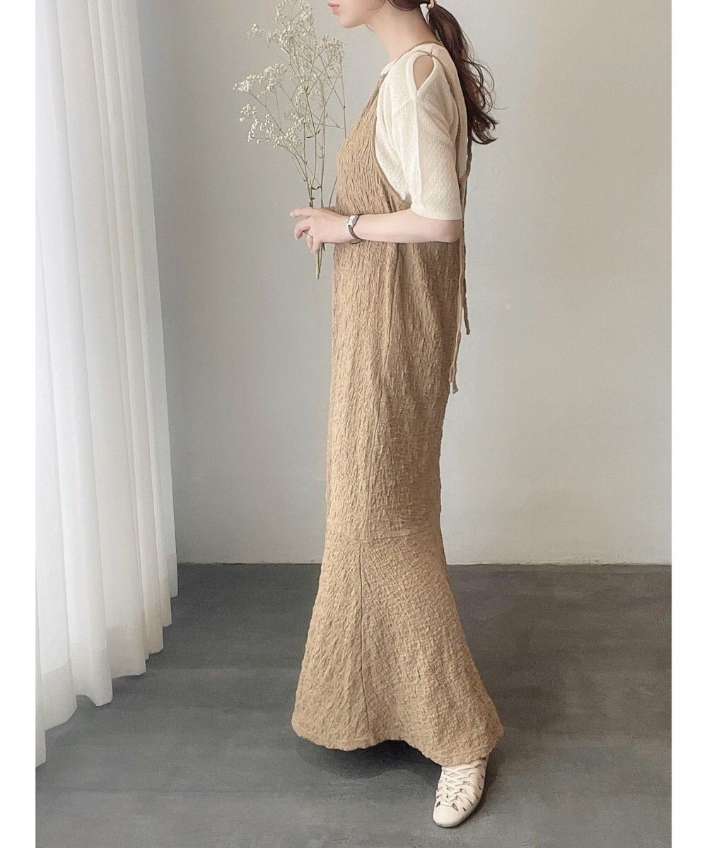 Green Parks 透かし編み肩あきニットプルオーバー 