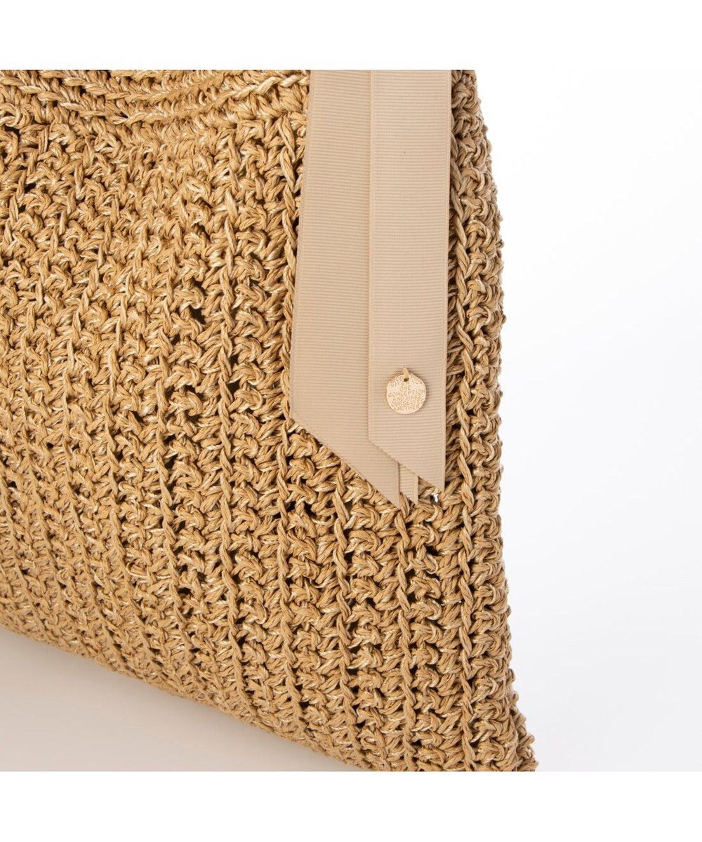 UNBILLION カシュカシュ cachecache / 下がりグログラン柄編みトートバッグ 