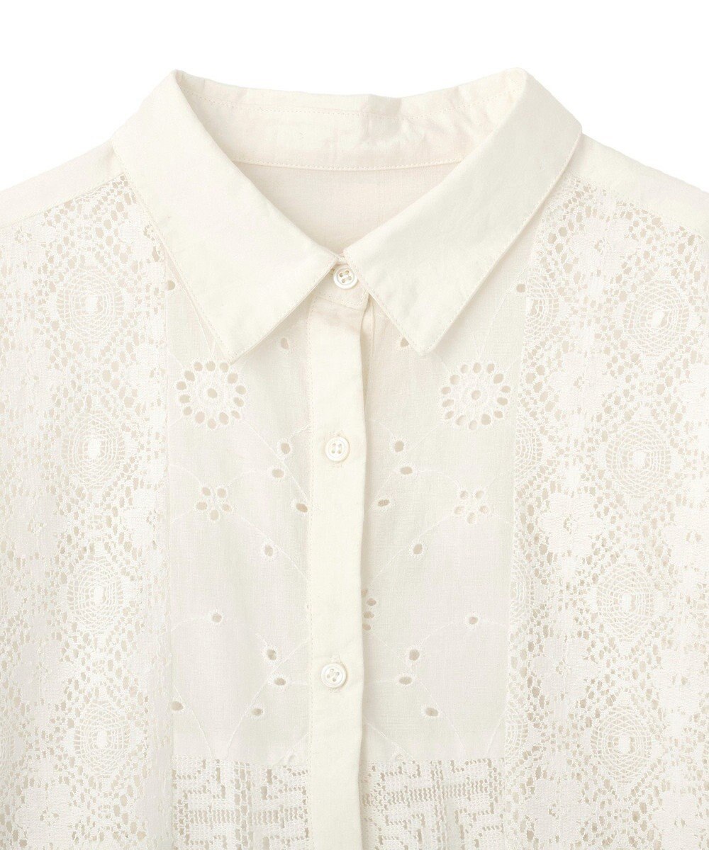 AMERICAN HOLIC レースパッチワークシャツ 