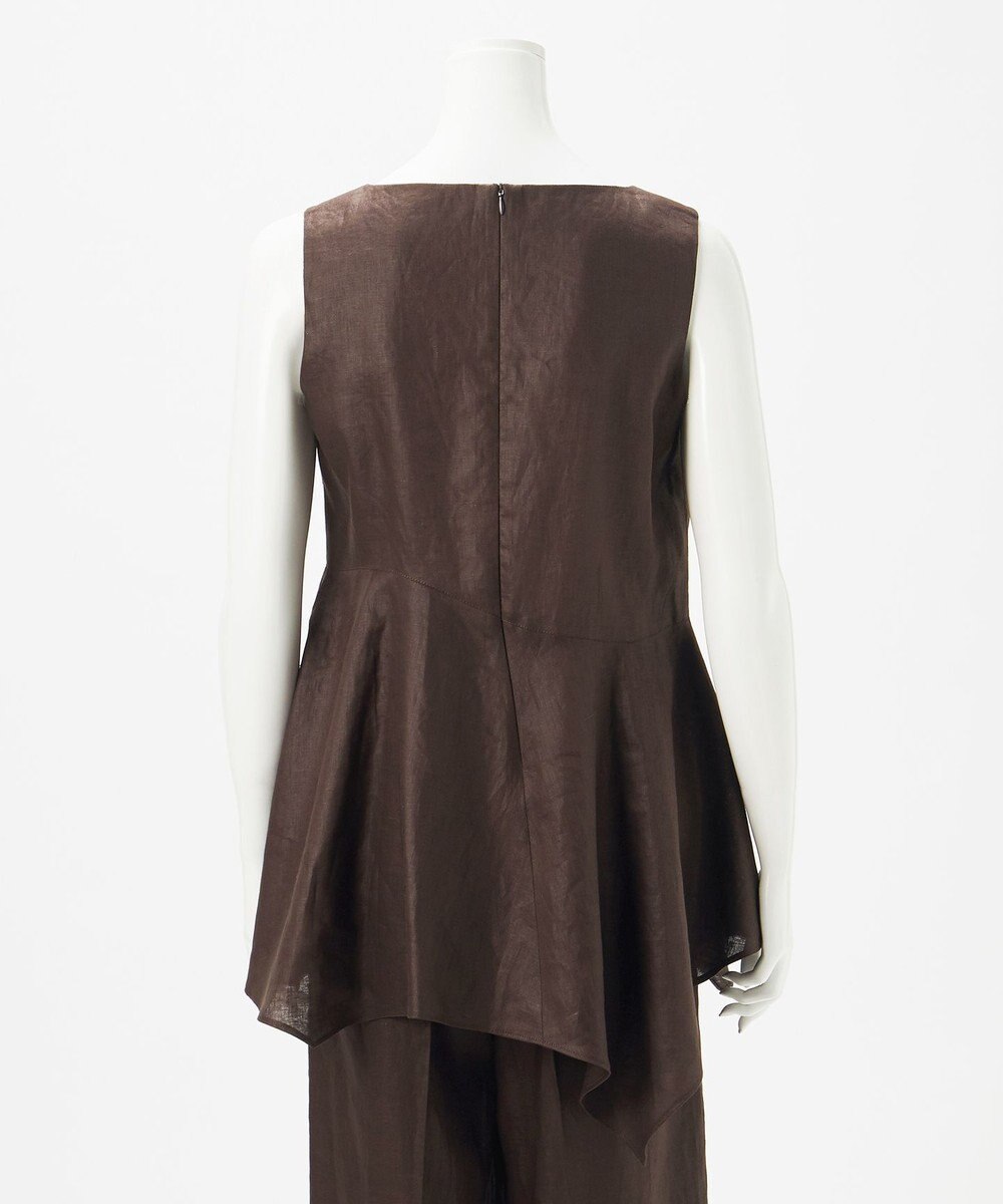 23区 【エステータ】チンツリネン ペプラム ブラウス 