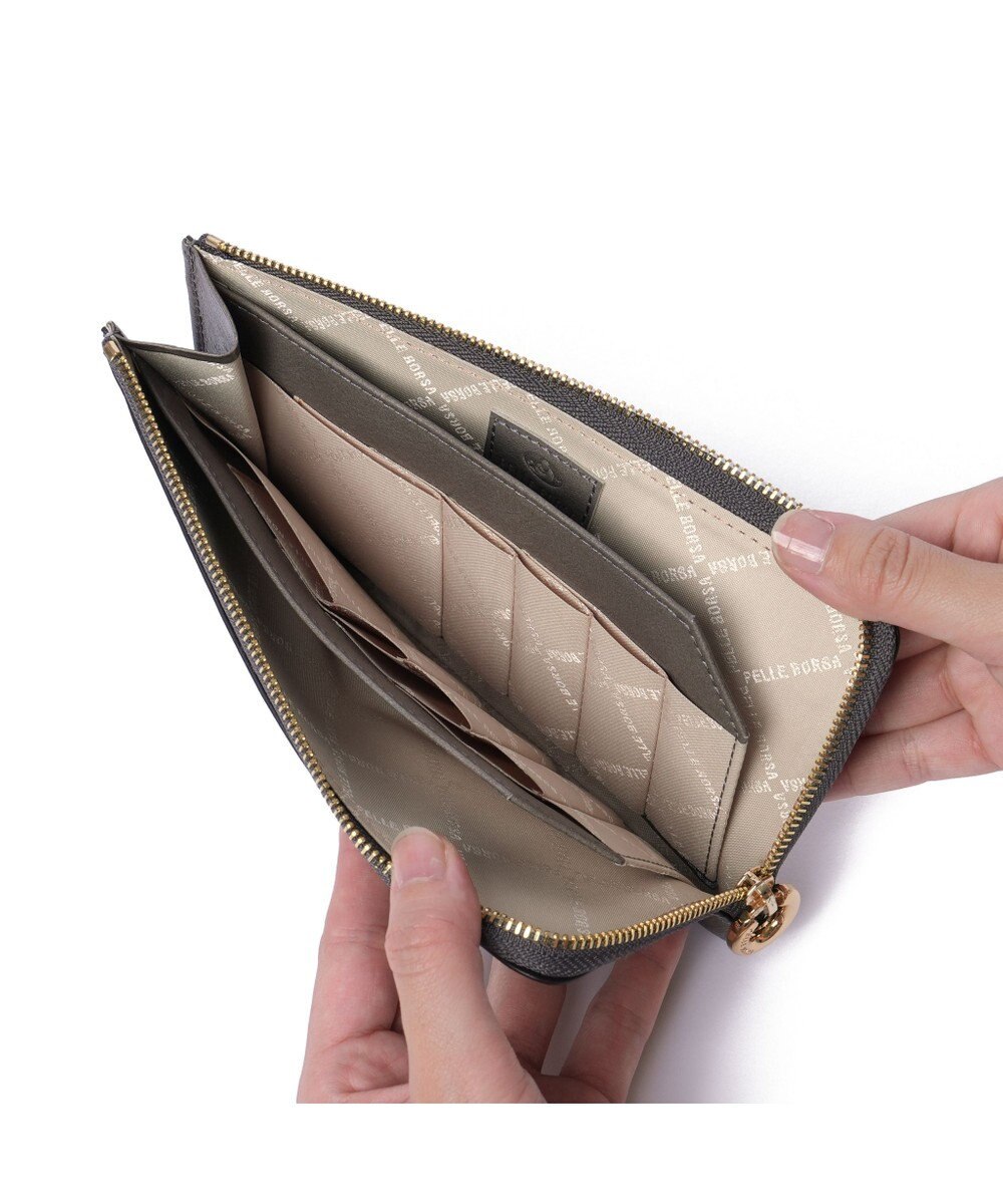 PELLE BORSA L字ファスナーコンパクト長財布 Minato ミナト 3500 