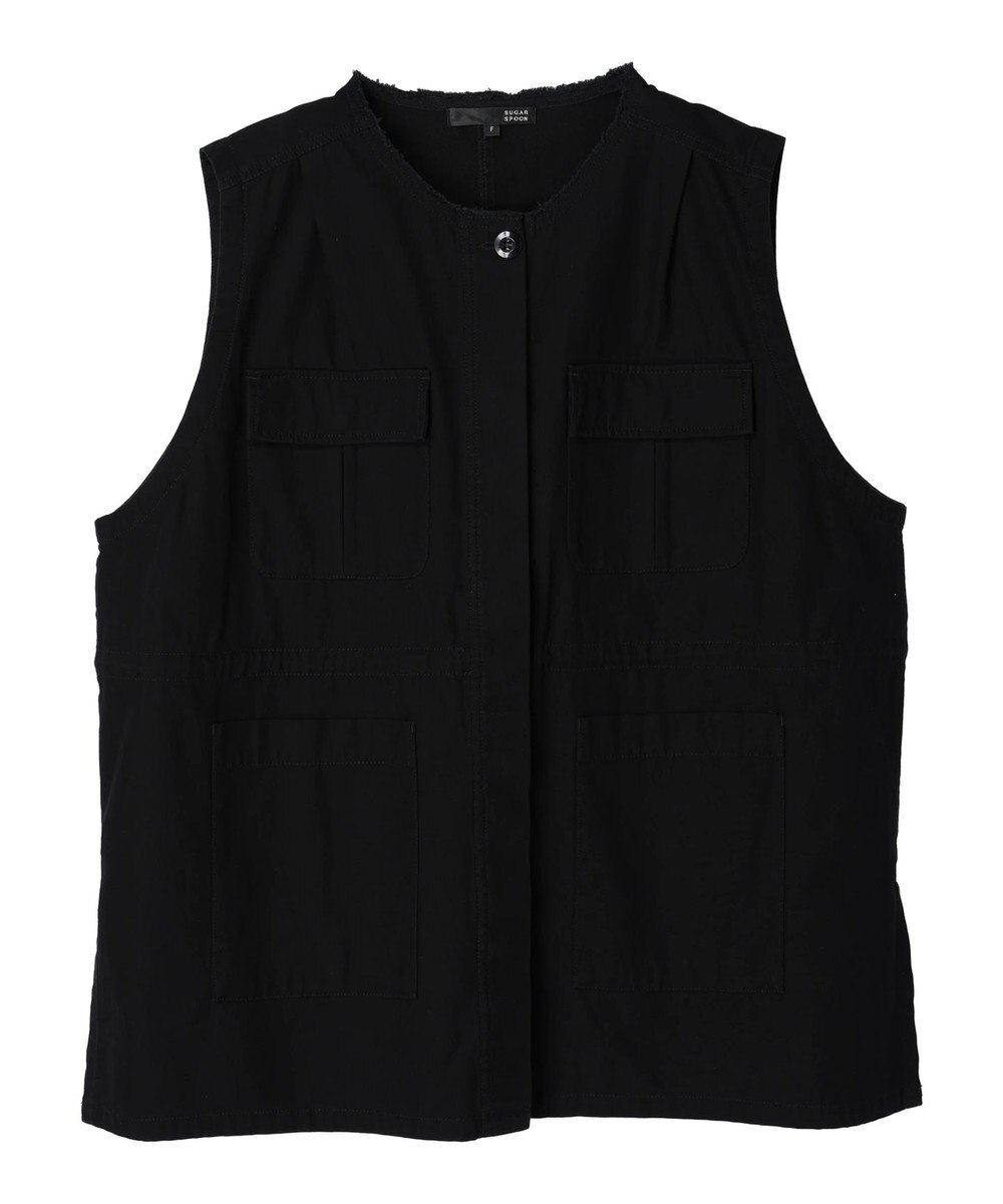 Green Parks ・ＳＵＧＡＲ　ＳＰＯＯＮ　ノーカラーミリタリーベスト 