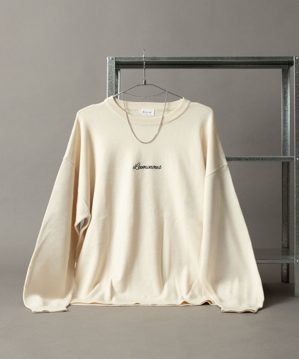 WEGO アクセ付きワンポイントニットプルオーバー（LS） 