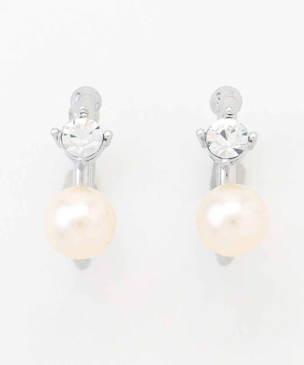 J.PRESS LADIES 【WEB限定・2way・2set】パールビジュー イヤカフ リング 