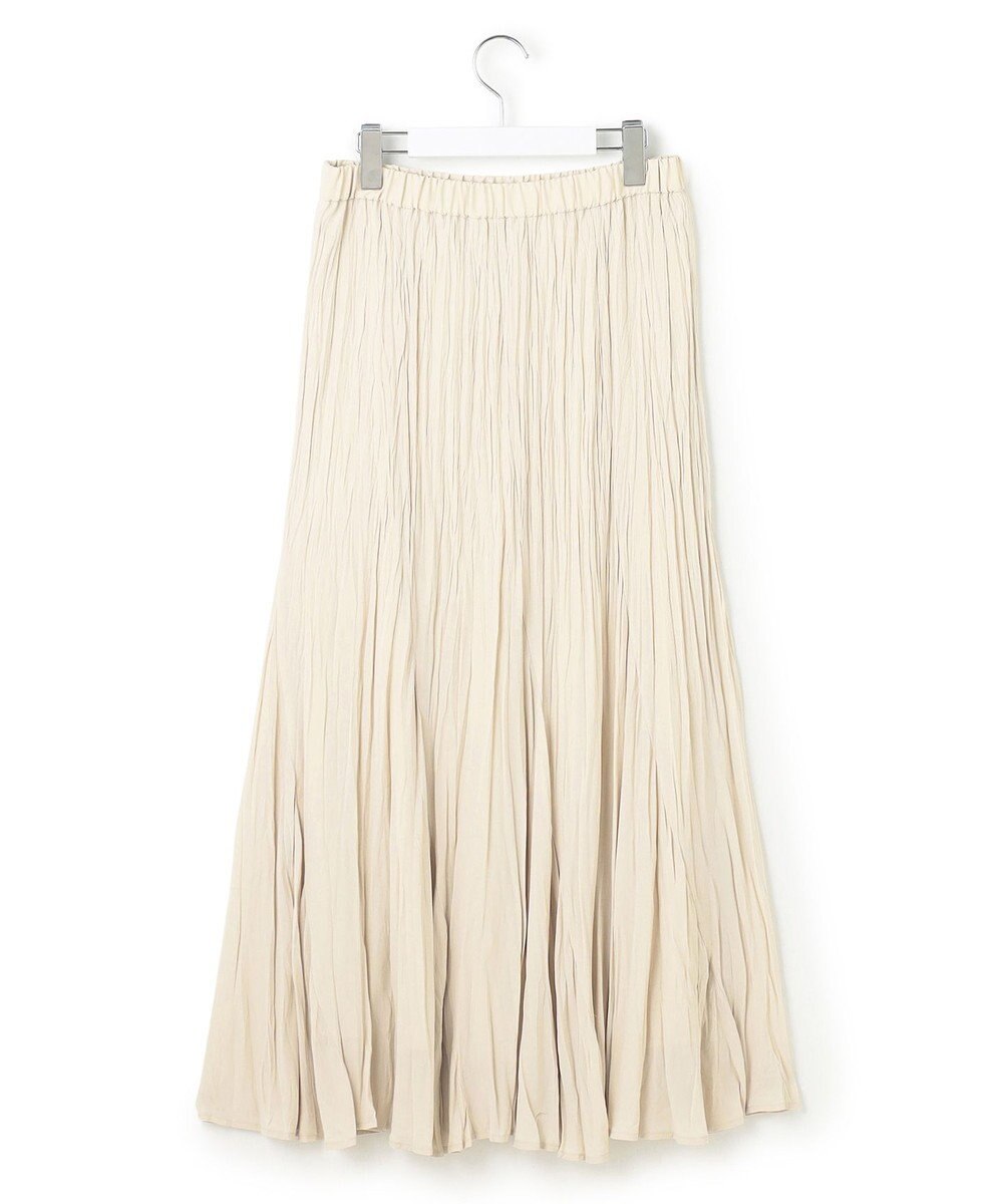 23区 S 【洗える】クラッシュ プリーツ ジョーゼット スカート 