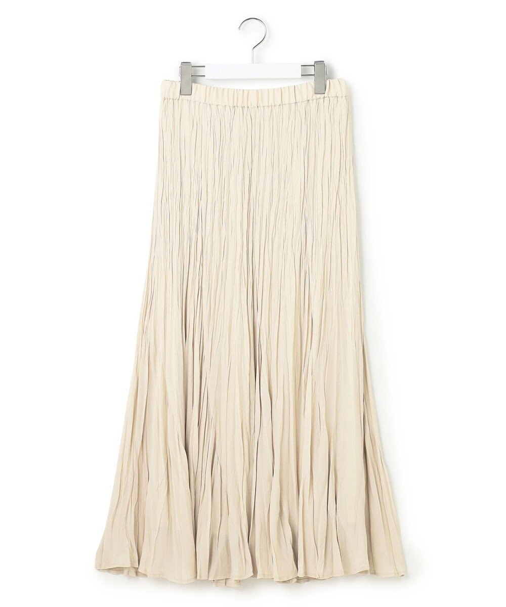 23区 S 【洗える】クラッシュ プリーツ ジョーゼット スカート 