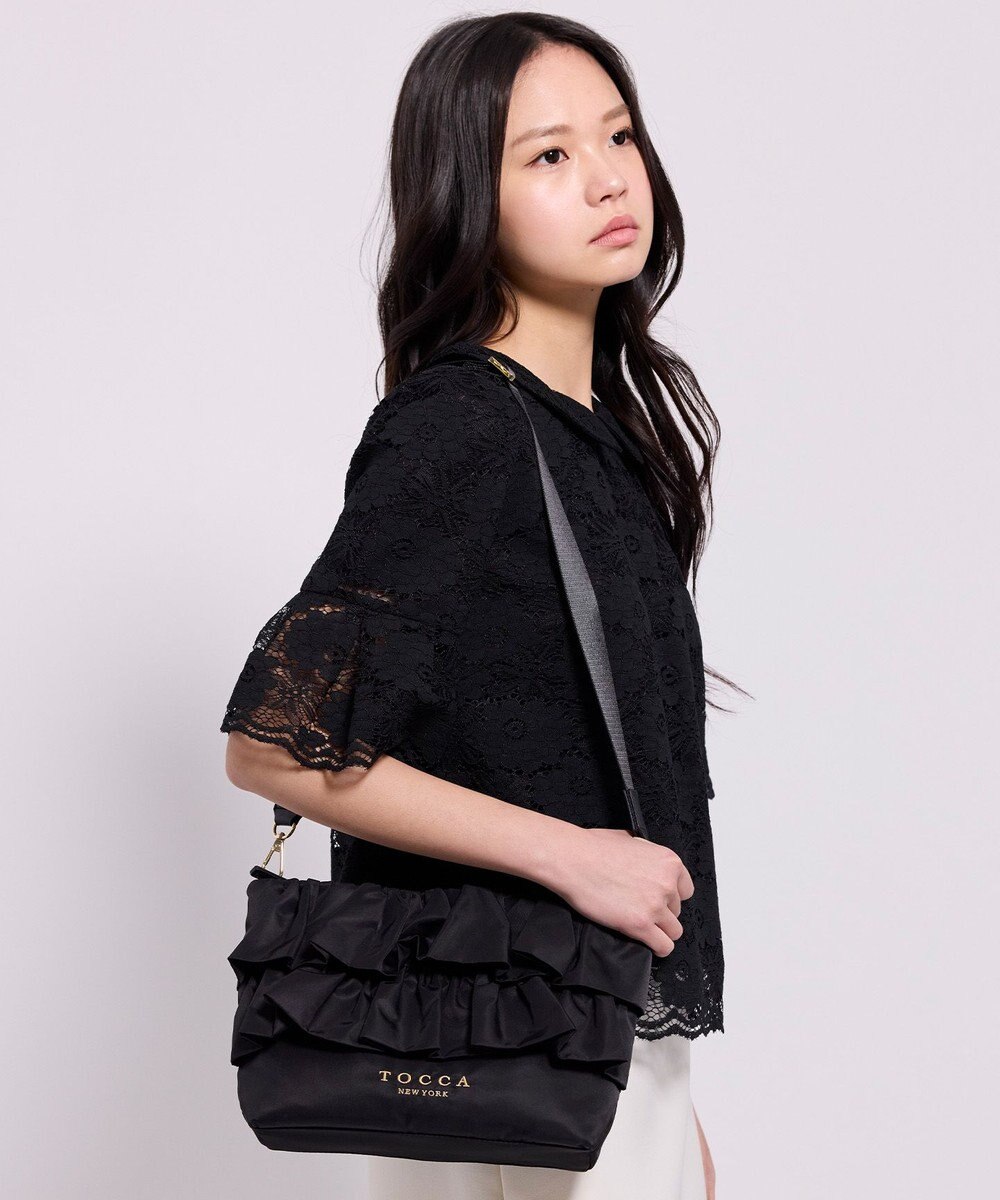 TOCCA 【美人百花掲載】【新色登場】FRILL POCHETTE ポシェット 