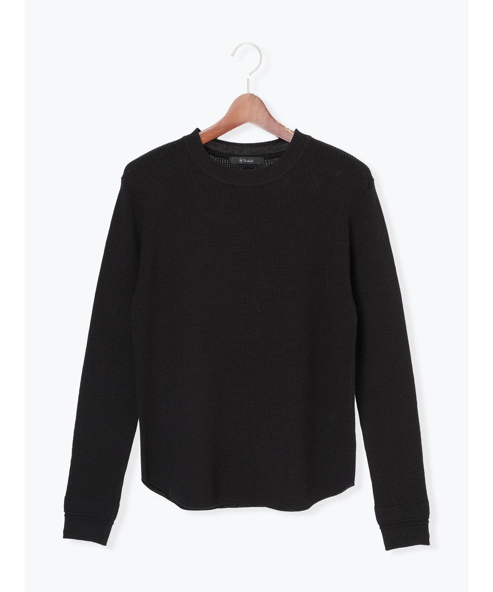 Te chichi チャーム付きワッフルニットプルオーバー 