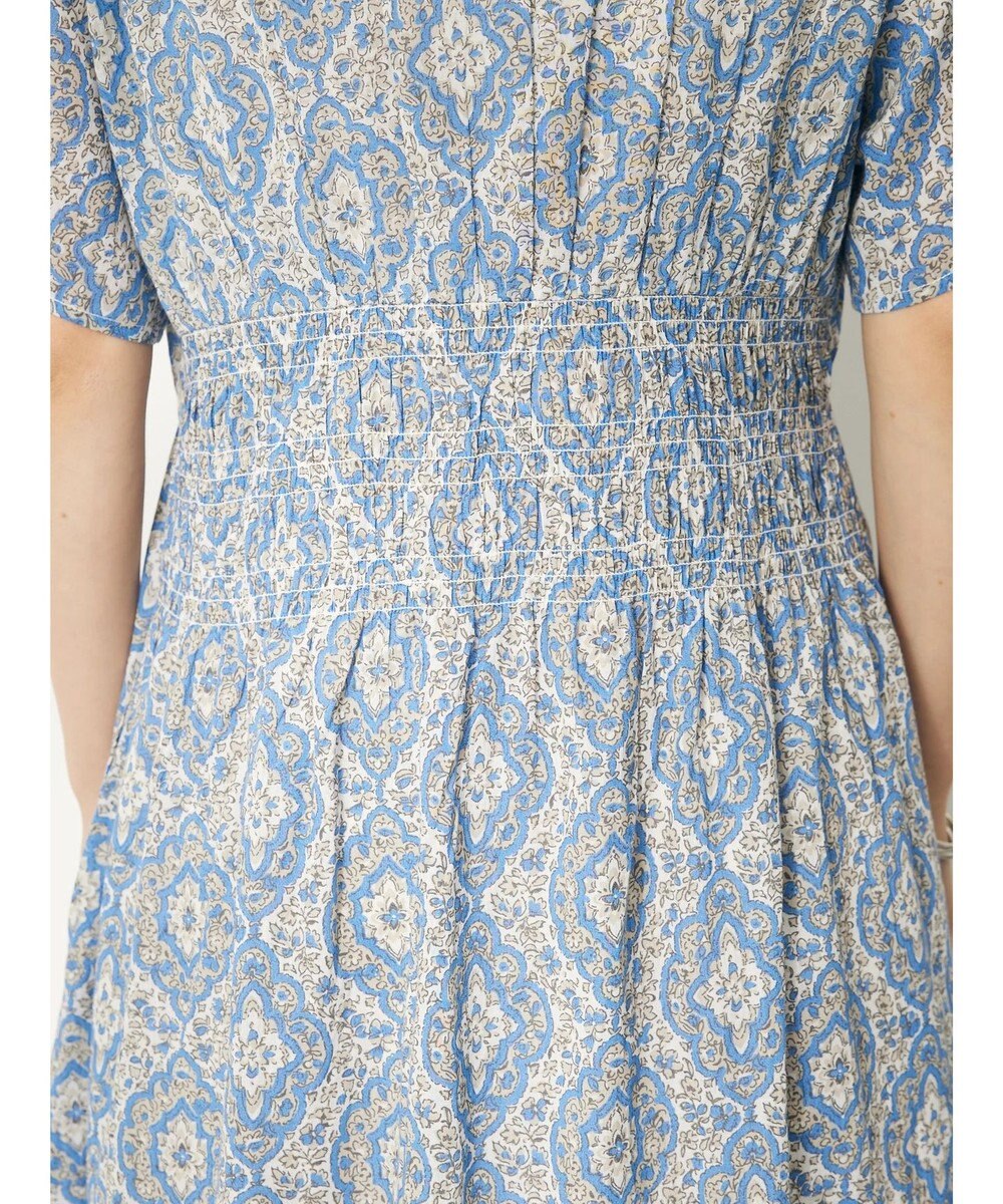 CRAFT STANDARD BOUTIQUE インド綿オープンカラーワンピース 