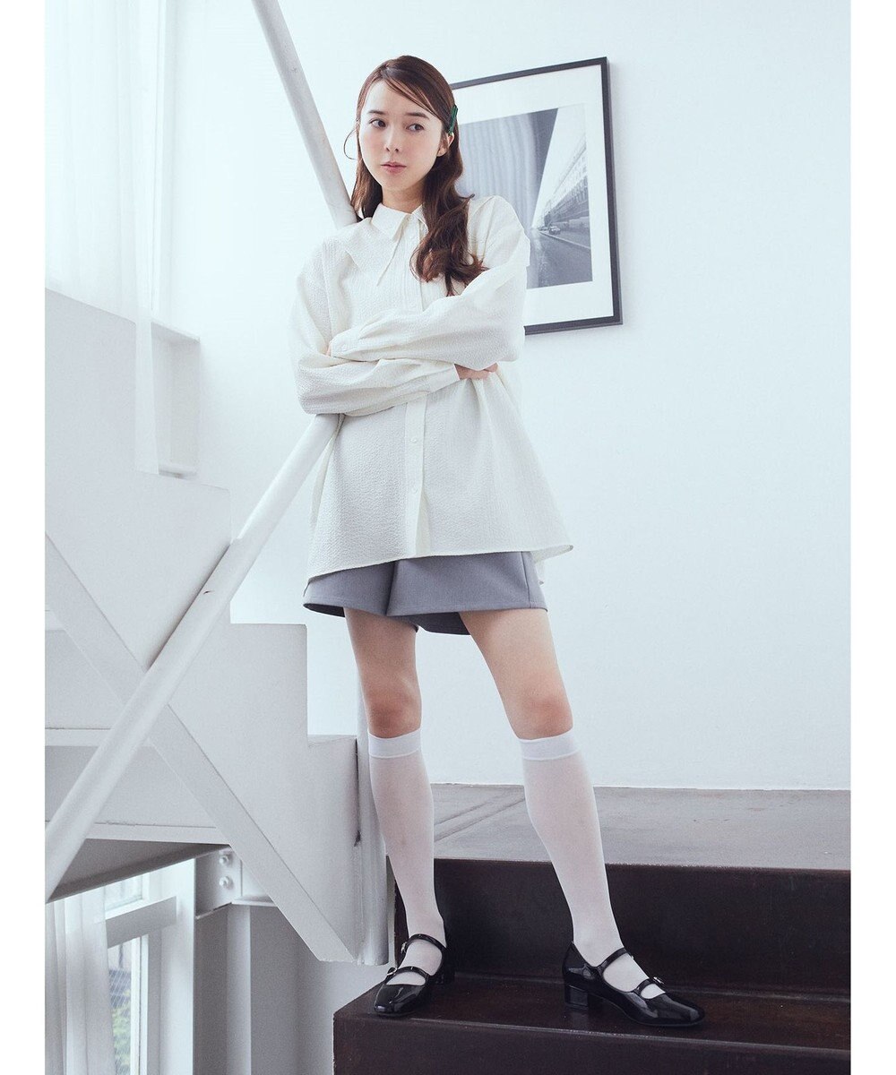 earth music&ecology ダブルカラーシャツ 