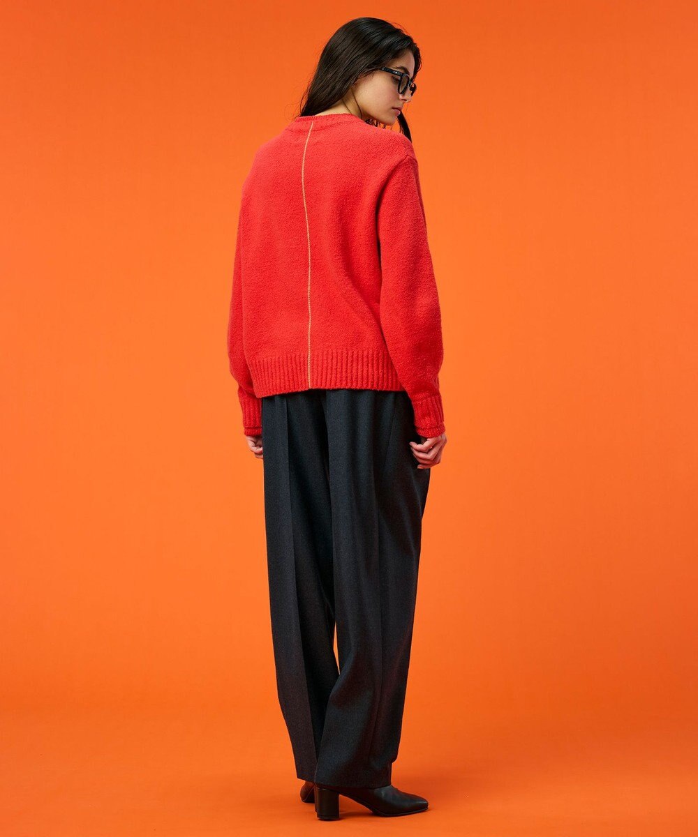 BEIGE， 【洗える】BERTAINA /  配色リンキングクルーネックニット 