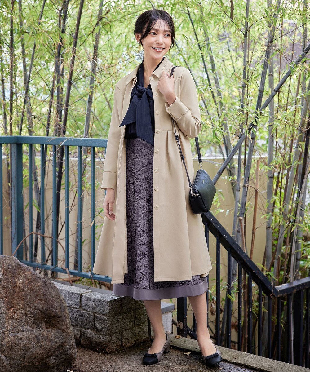 Tiaclasse L 【新色追加】ステンカラードレスコート 