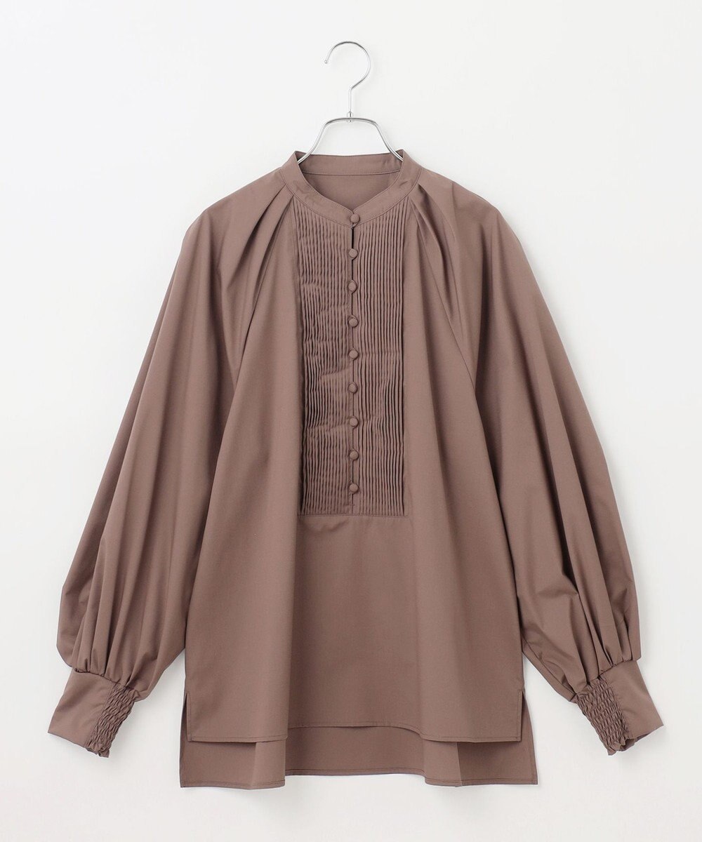 #Newans 【アイロンいらず】ロングピンタックブラウス 