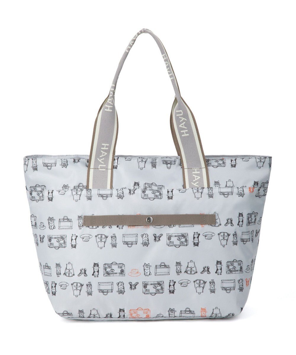 ACE BAGS & LUGGAGE 【雑誌掲載】 HAyU × ace.  フォールディング 折り畳みトートバッグ 猫柄 22L 17861 