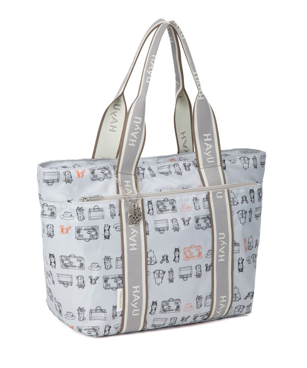 ACE BAGS & LUGGAGE 【雑誌掲載】 HAyU × ace.  フォールディング 折り畳みトートバッグ 猫柄 22L 17861 