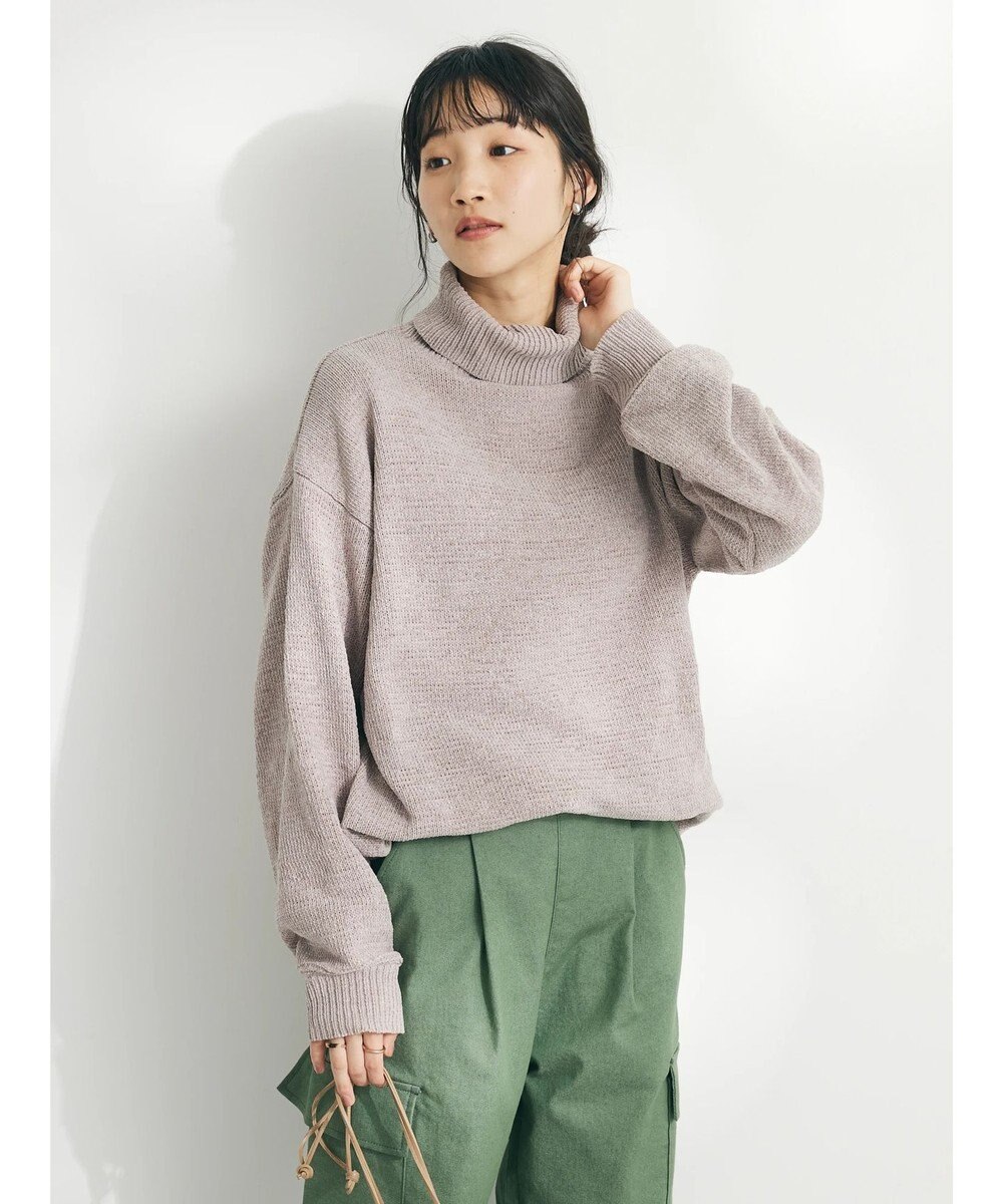 CRAFT STANDARD BOUTIQUE 洗えるコードモールタートルネックプルオーバー 