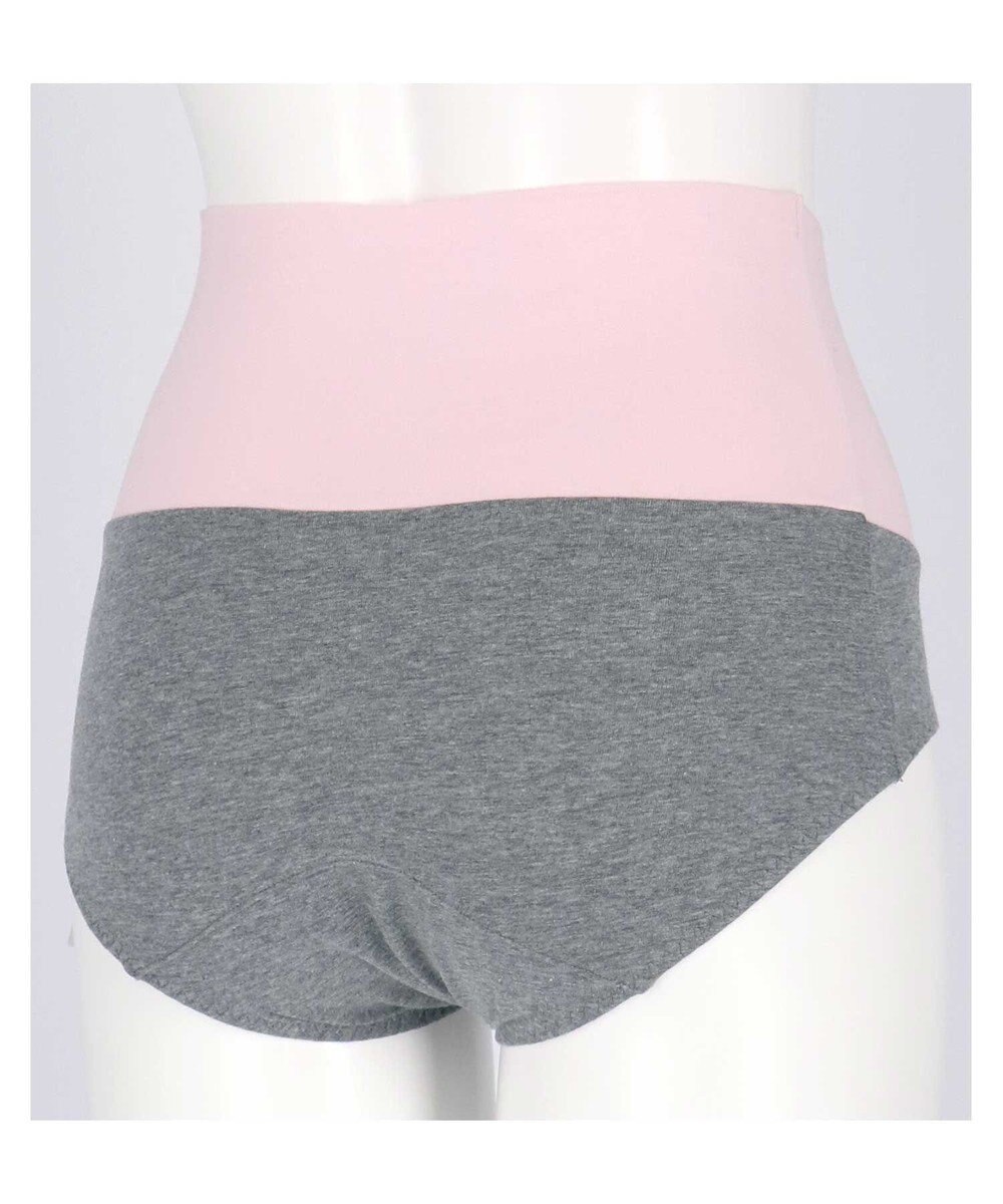 une nana cool 綿ベア天竺 カラーブロッキング サニタリーショーツ 