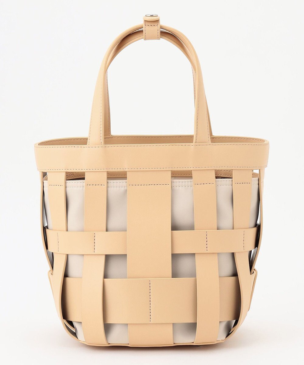 Y'SACCS 【リサイクルレザー】メッシュかごバッグ　small 