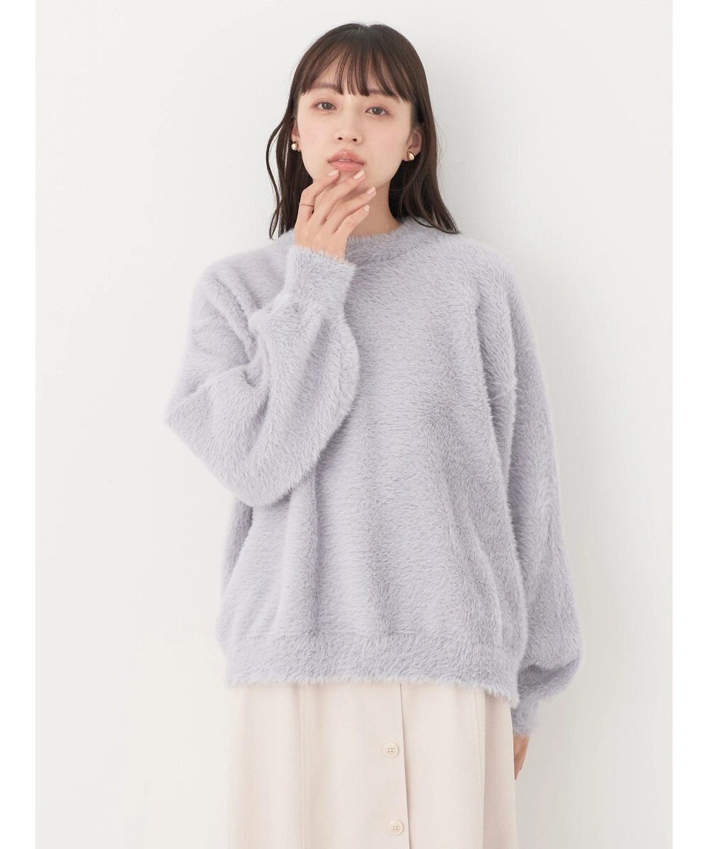 earth music&ecology ロングシャギーハイネックプルオーバー 