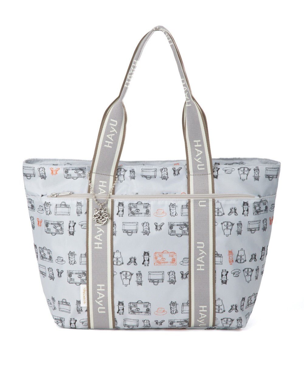 ACE BAGS & LUGGAGE 【雑誌掲載】 HAyU × ace.  フォールディング 折り畳みトートバッグ 猫柄 22L 17861 