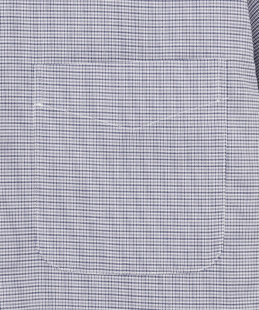 J.PRESS MEN 【EXTRA COMFORT / 形態安定・ストレッチ・抗菌防臭・速乾】パナマミニチェック 半袖シャツ/B.D. 