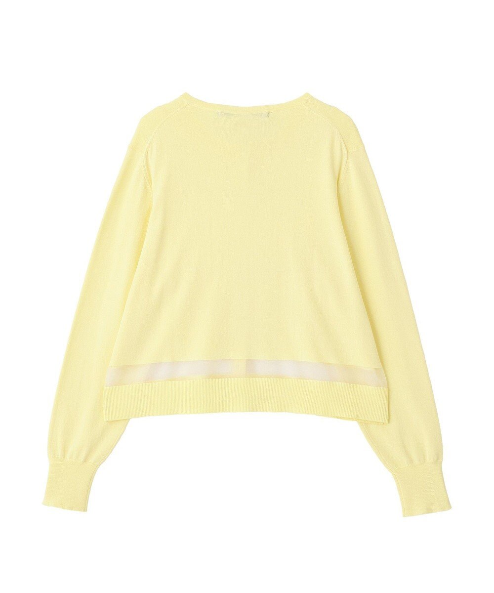 YECCA VECCA シアーMIXカーディガン 