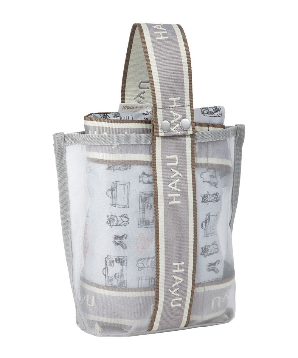 ACE BAGS & LUGGAGE 【雑誌掲載】 HAyU × ace.  フォールディング 折り畳みトートバッグ 猫柄 22L 17861 