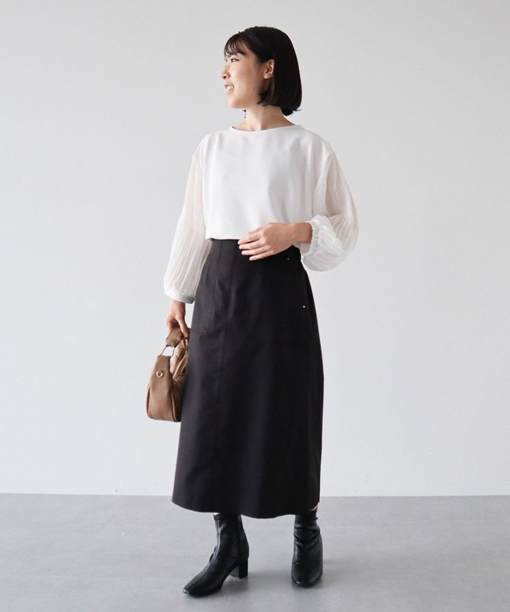 Green Parks マジョリカ袖カットプルオーバー 