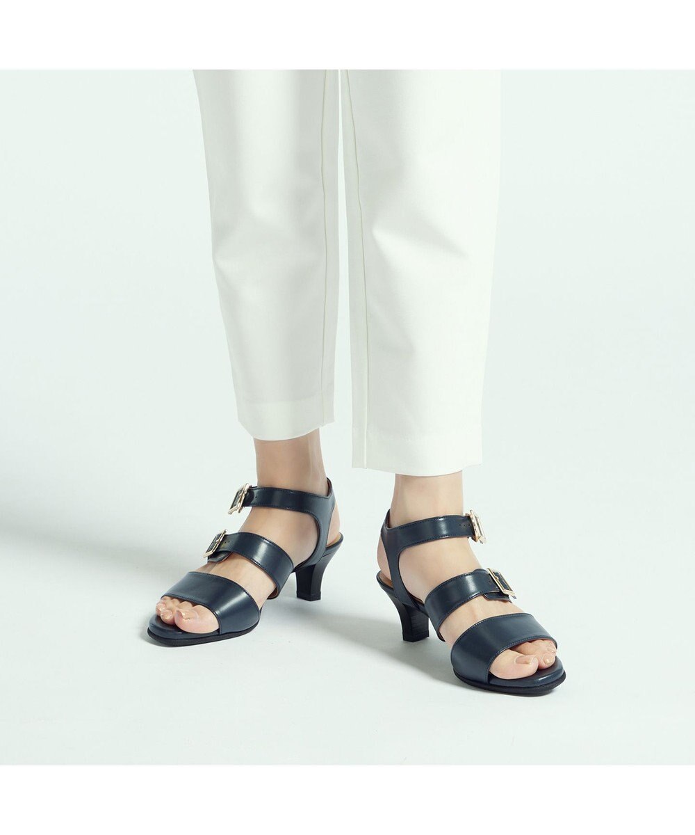 ASICS WALKING ペダラ ヒールサンダル 3E 5.0cmヒール 