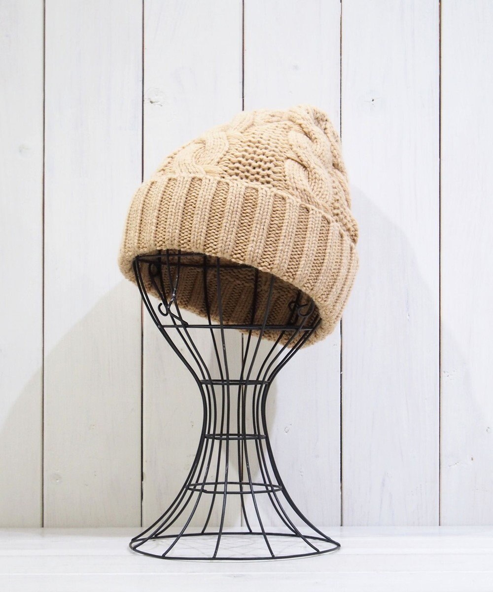 石田製帽 〈新色追加！〉カシミヤニット アラン編みワッチN ニット帽 