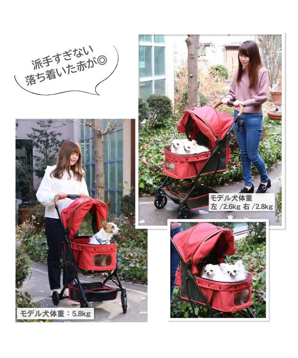 犬用品 ペットグッズ キャリーバッグ ペットパラダイス 犬 カート バギー おしゃれ コンパクト ペット カート 赤 送料無料 1年保証 小型犬 4輪 折りたたみ おしゃれ コンパクト ペットバギー 多頭用 介護 軽量 コンパクト収納 折り畳み 1年保証 Pet Paradise