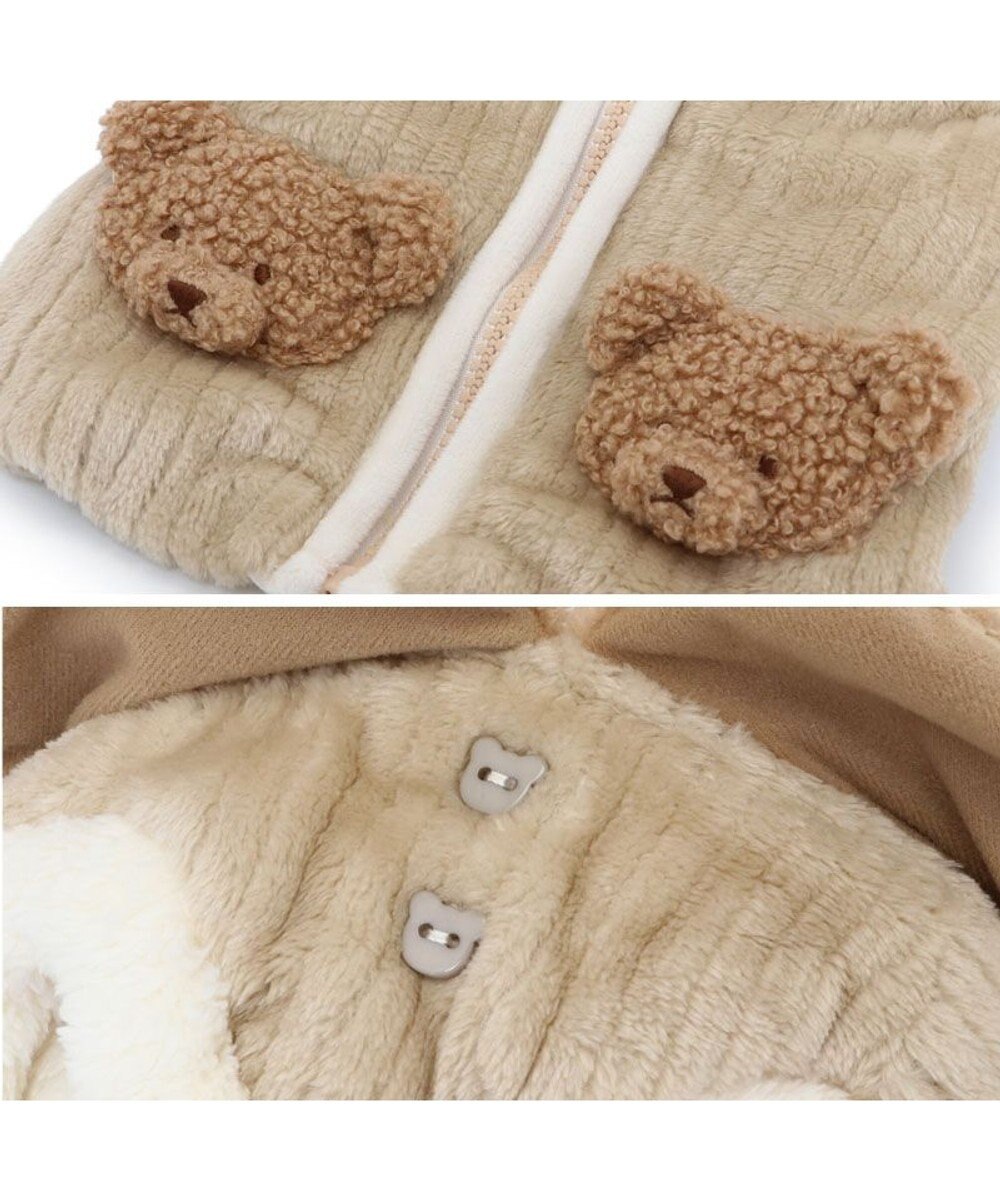 PET PARADISE ペットパラダイス くまちゃん 背中開き ジップ ベスト 小型犬 