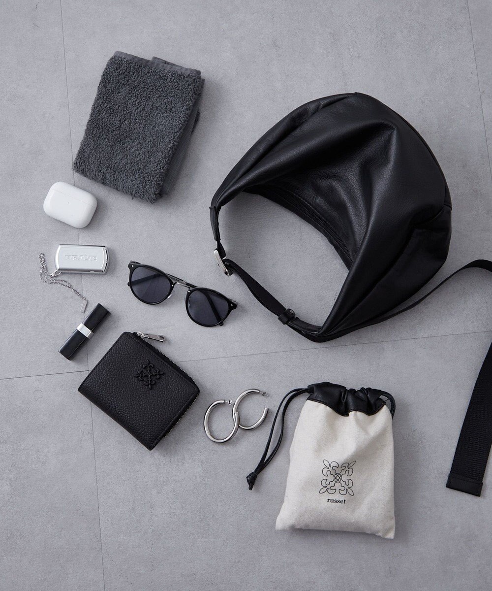 russet ＜お財布人気NO.1＞モノグラムプレートハーフウォレット(SO-376) 