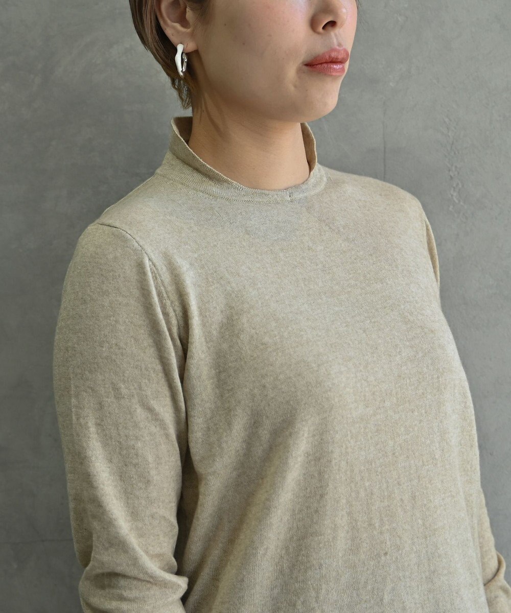 muuc 〈洗えるニット〉〈肌に優しいニット〉〈コットン＆カシミヤ〉〈通年着られるニット〉14Gハイゲージニットプルオーバー 