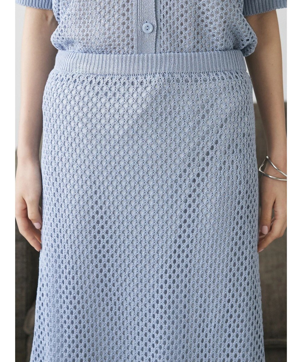 CRAFT STANDARD BOUTIQUE 配色メッシュニットスカート 