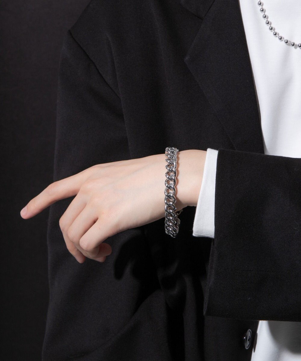 WEGO Mステンレスヘビーチェーンブレスレット 