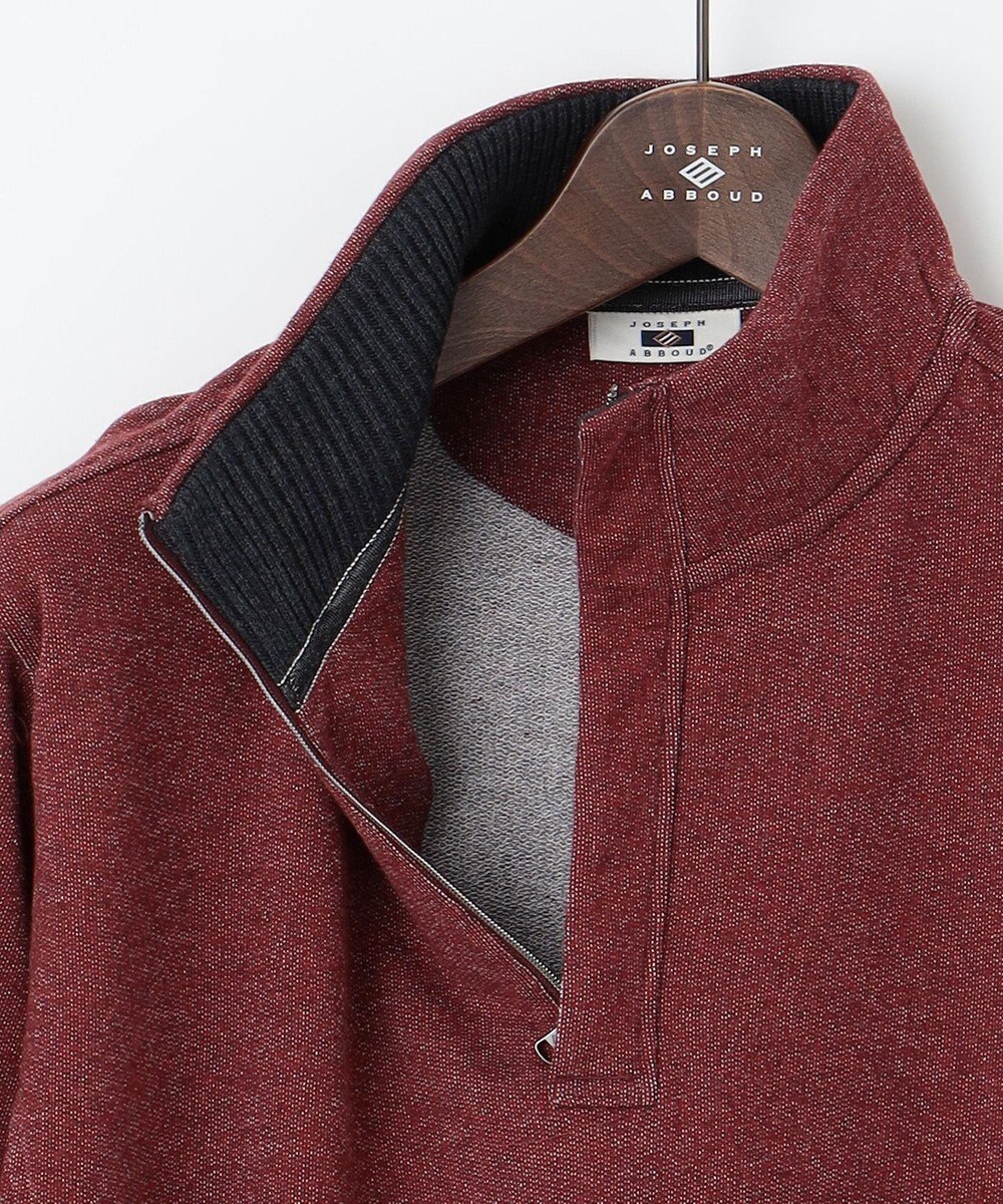 JOSEPH ABBOUD 【オーガニックコットン】ビンテージインレー　ハイネックプルオーバー 