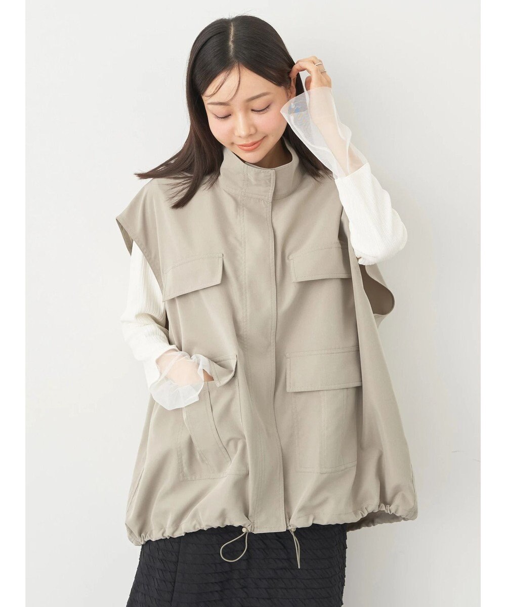 earth music&ecology 袖シアープルオーバー 