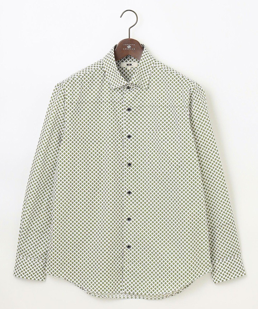 JOSEPH ABBOUD 【オーガニックコットン使用】ジオメトリックパターンシャツ 