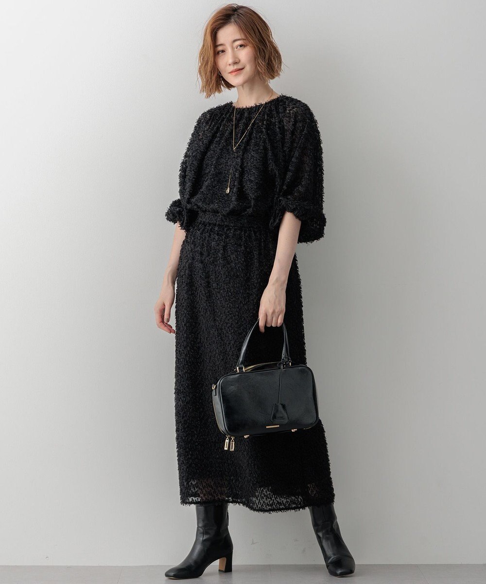 23区 【洗える】ヘアリーカットジャカード スカート 