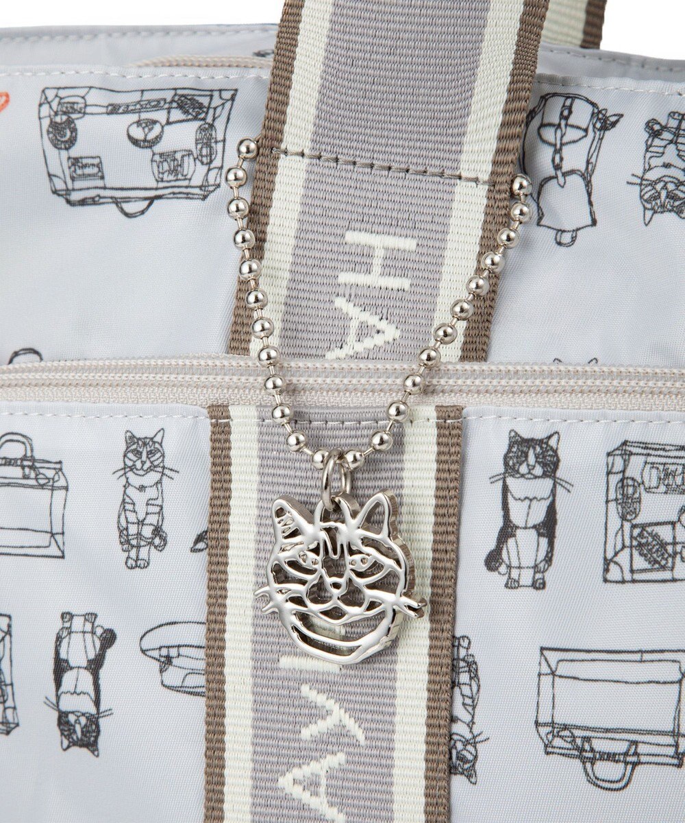 ACE BAGS & LUGGAGE 【雑誌掲載】 HAyU × ace.  フォールディング 折り畳みトートバッグ 猫柄 22L 17861 