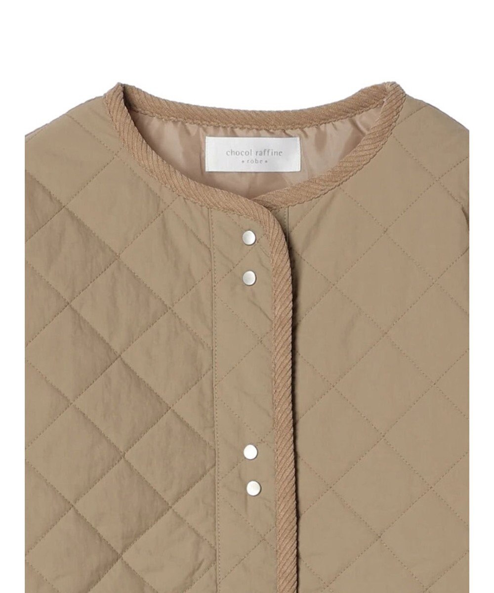 Green Parks キルティングミドル丈コート 