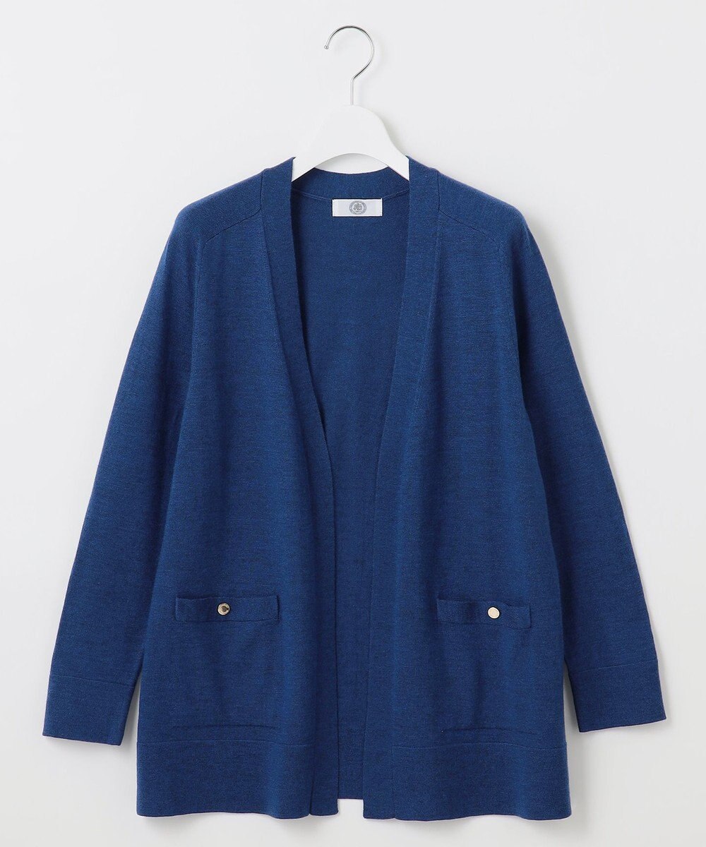 J.PRESS LADIES S 【洗える】KNIT BASIC ロングカーディガン 