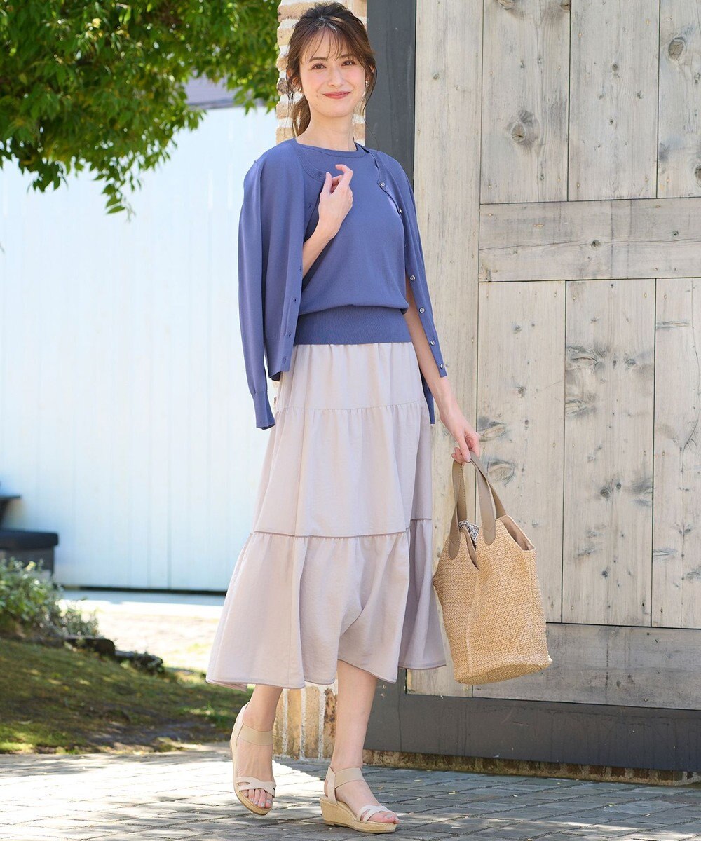 ANY SIS 【美人百花7月号掲載】ベーシッククルーネック カーディガン 