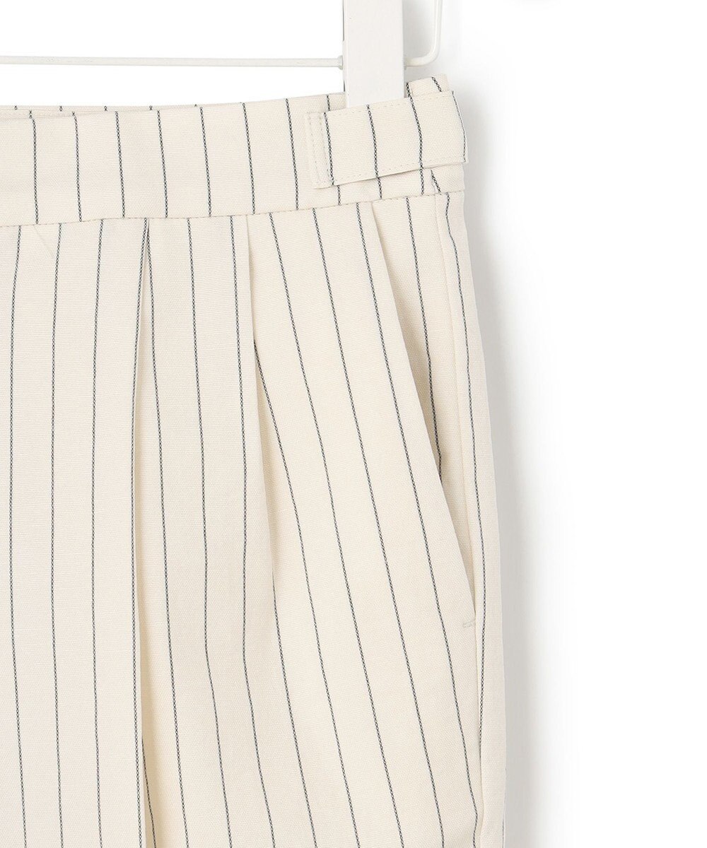 ICB L 【洗える・セットアップ対応】 LooseWeave ストライプ柄テーパードパンツ 