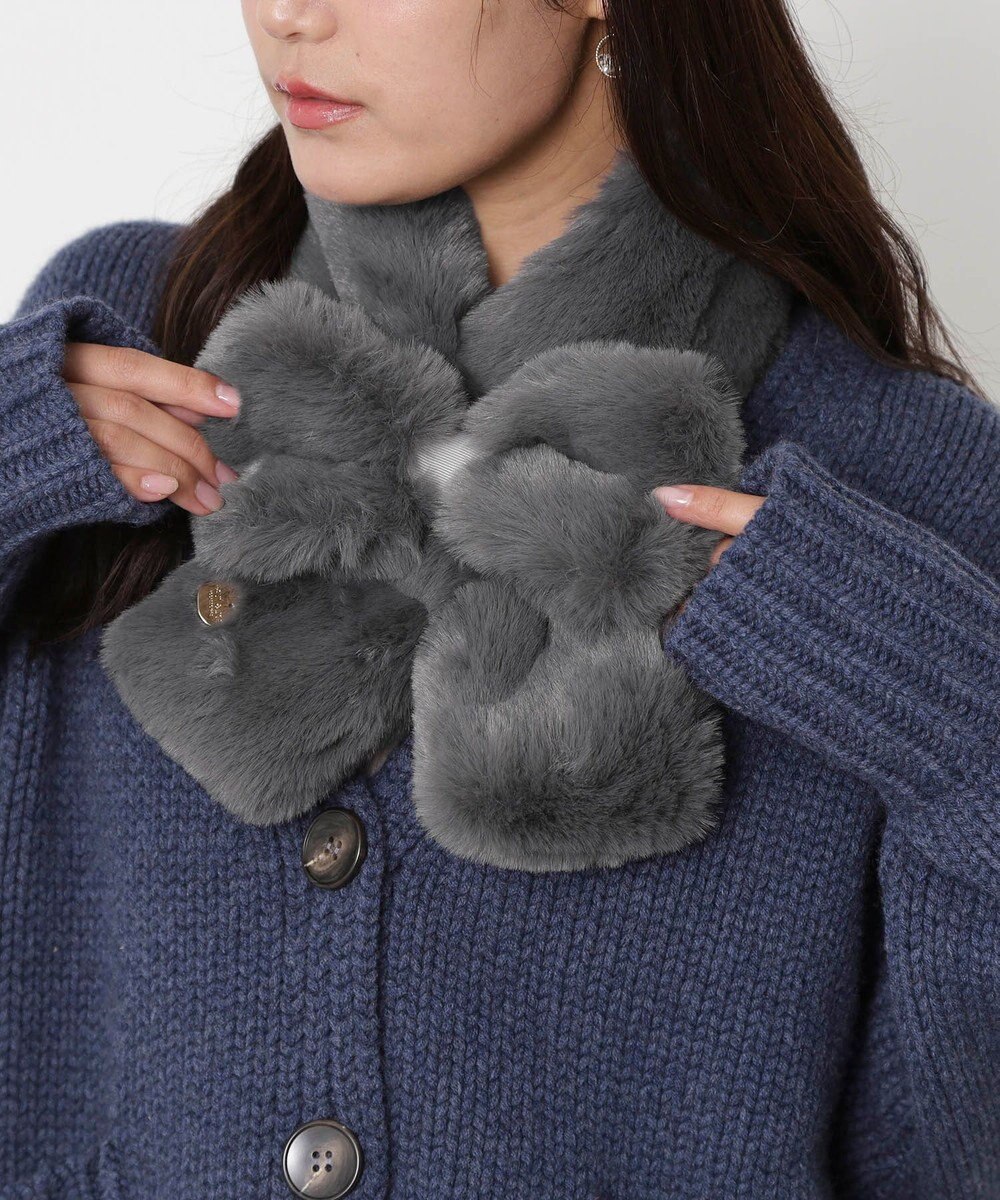 MOONBAT 【新色追加】PAUL & JOE ACCESSOIRES フェイクファーリボンマフラー 